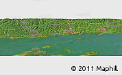 Satellite Panoramic Map of the area around 41° 16' 52" N, 72° 10' 30" W