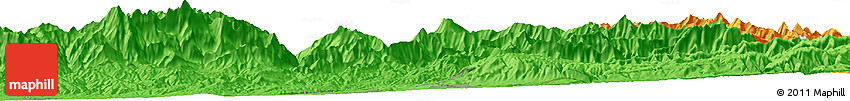 Political Horizon Map of the Area around 41° 16' 52" N, 73° 10' 30" E