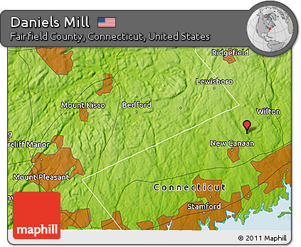 Physical 3D Map of Daniels Mill