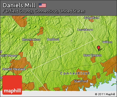 Physical 3D Map of Daniels Mill