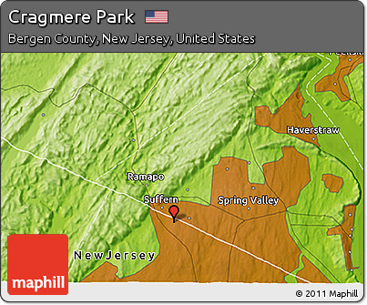 Physical 3D Map of Cragmere Park
