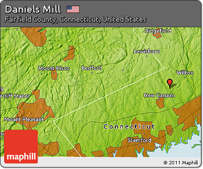 Physical 3D Map of Daniels Mill