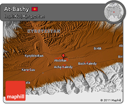 Physical 3D Map of At-Bashy