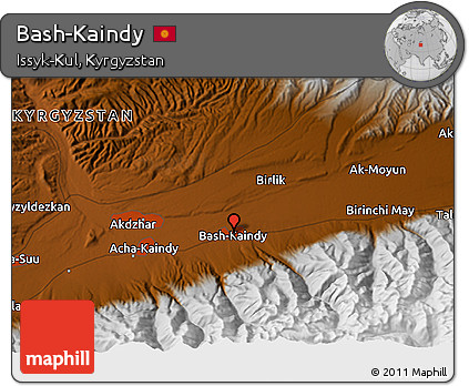 Physical 3D Map of Bash-Kaindy