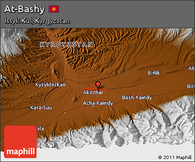 Physical 3D Map of At-Bashy