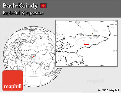 Blank Location Map of Bash-Kaindy