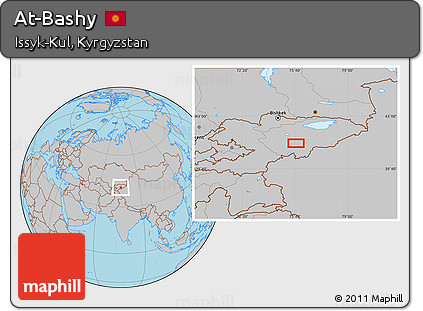 Gray Location Map of At-Bashy