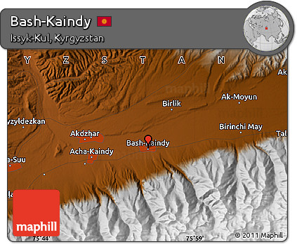 Physical Map of Bash-Kaindy