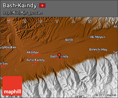 Physical Map of Bash-Kaindy