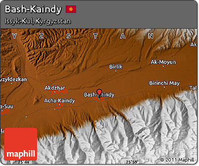 Physical Map of Bash-Kaindy