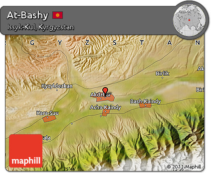 Satellite Map of At-Bashy