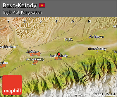 Satellite Map of Bash-Kaindy