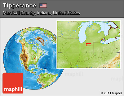 Physical Location Map of Tippecanoe