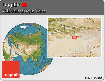 Satellite Location Map of Dagilik