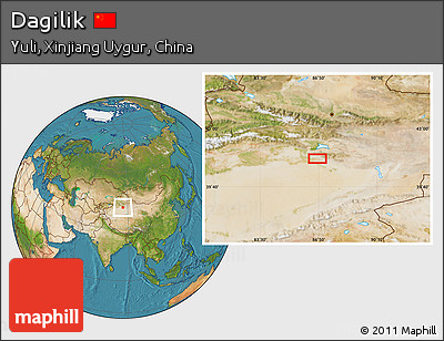 Satellite Location Map of Dagilik