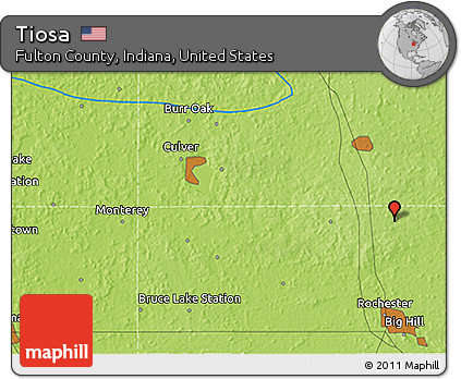 Physical 3D Map of Tiosa