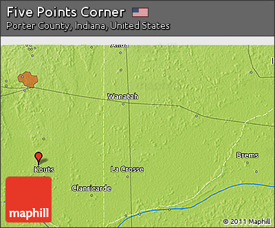 Physical 3D Map of Five Points Corner