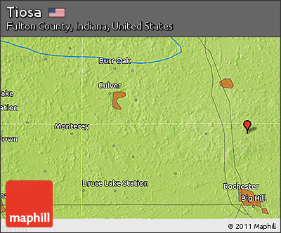 Physical 3D Map of Tiosa