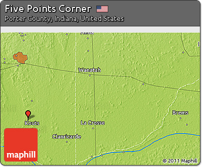 Physical 3D Map of Five Points Corner