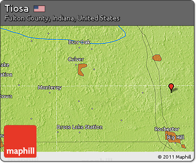 Physical 3D Map of Tiosa