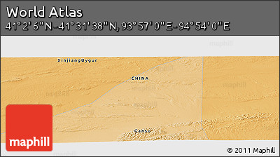 Political Panoramic Map of the Area around 41° 16' 52" N, 94° 25' 30" E