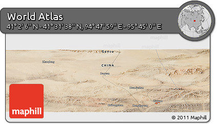 Satellite Panoramic Map of the Area around 41° 16' 52" N, 95° 16' 30" E