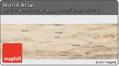 Satellite Panoramic Map of the Area around 41° 16' 52" N, 95° 16' 30" E