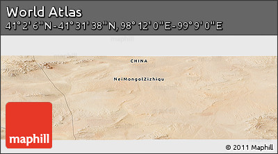 Satellite Panoramic Map of the Area around 41° 16' 52" N, 98° 40' 30" E
