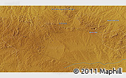 Physical 3D Map of the area around 41° 43' 14" N, 109° 43' 29" E