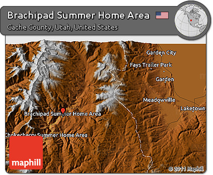 Physical 3D Map of Brachipad Summer Home Area
