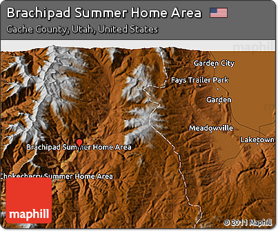Physical 3D Map of Brachipad Summer Home Area