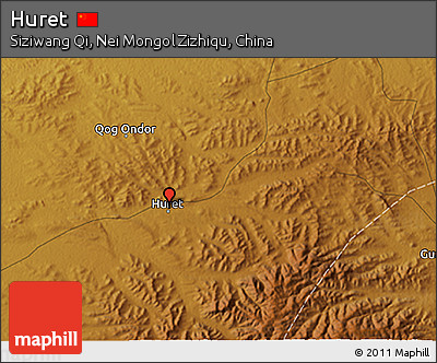 Physical 3D Map of Huret