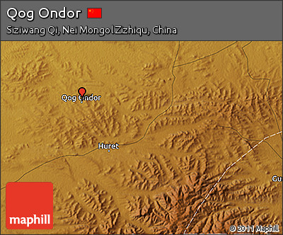 Physical 3D Map of Qog Ondor