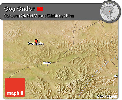 Satellite 3D Map of Qog Ondor