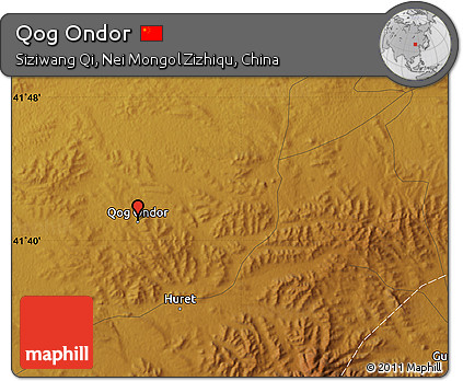 Physical Map of Qog Ondor