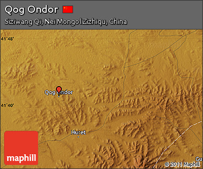 Physical Map of Qog Ondor