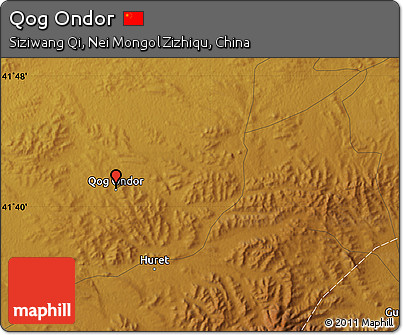 Physical Map of Qog Ondor