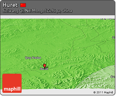 Political Panoramic Map of Huret