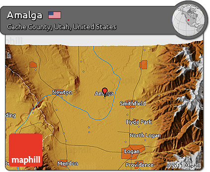 Physical 3D Map of Amalga