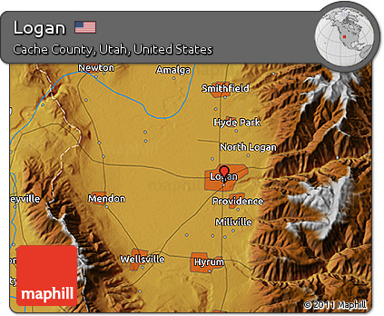 Physical 3D Map of Logan