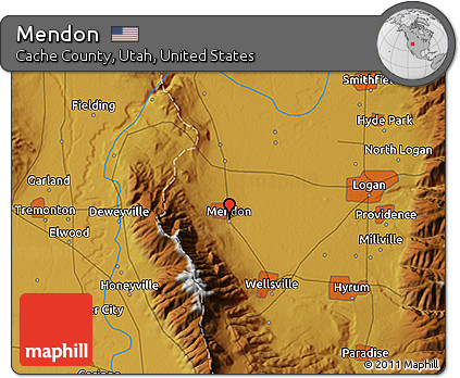 Physical 3D Map of Mendon