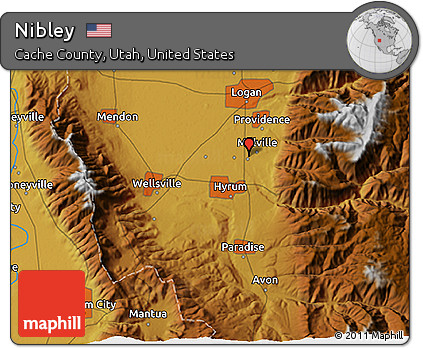 Physical 3D Map of Nibley