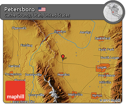 Physical 3D Map of Petersboro