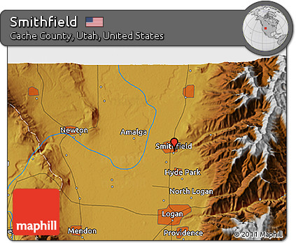 Physical 3D Map of Smithfield