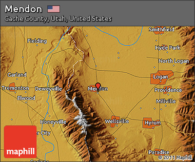 Physical 3D Map of Mendon