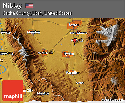 Physical 3D Map of Nibley