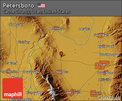 Physical 3D Map of Petersboro