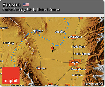 Physical 3D Map of Benson