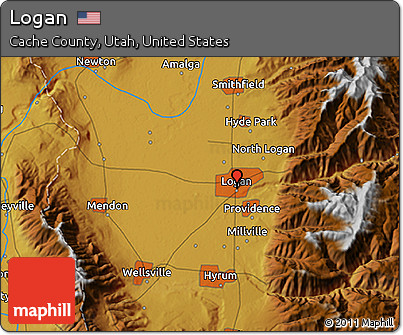 Physical 3D Map of Logan