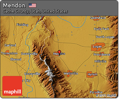 Physical 3D Map of Mendon